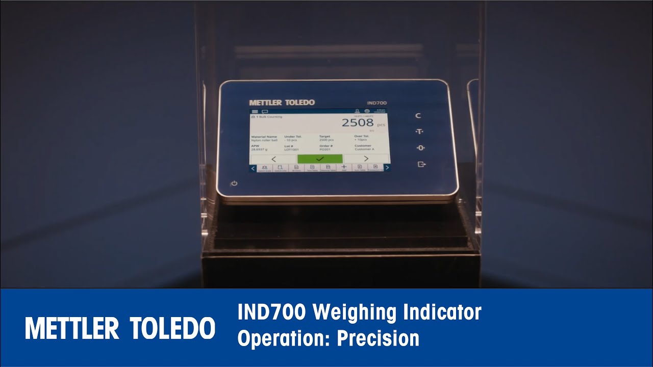 IND700 Indicator - Operation: Precision