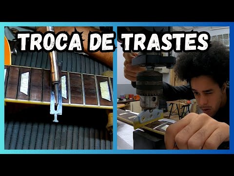 Troca de Trastes Les Paul SX + DEU RUIM Captador Dimarzio PAROU de funcionar | UPGRADES