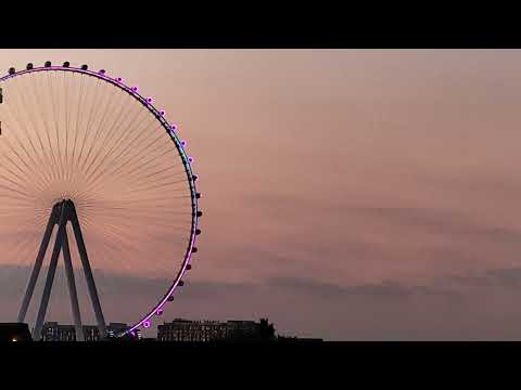Evening in Dubai Beach | Ain #Dubai | Jatinder Jindae