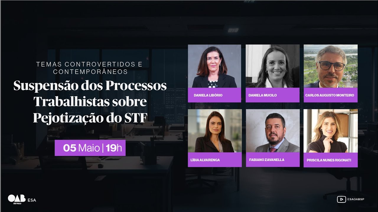 TCC | Suspensão dos processos trabalhistas sobre pejotização do STF