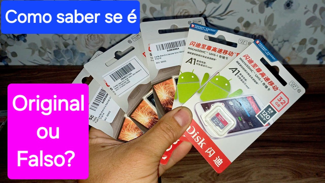 Como Saber se o Cartão de Memória que Comprei é Verdadeiro ou Falso