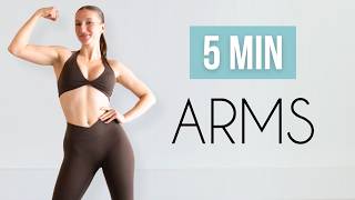 5 MIN TONED ARMS WORKOUT - No Equipment