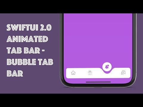 SwiftUI 2.0 Animated Tab Bar - Bubble Tab Bar - SwiftUI Tutorials