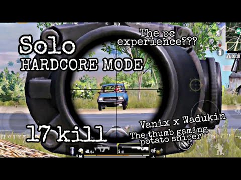 GROZA + AWM 8X/4X | HARDCORE MODE 😍| SOLO 17 KILL GAME | THUMBPLAYER WADUKIN X VANIX  | PUBGMOBILE