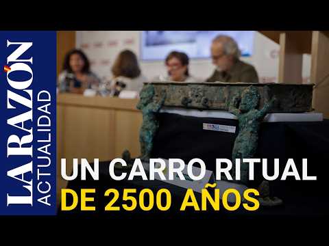 Hallan en BADAJOZ un carro de bronce de 2.500 AÑOS que revela el comercio de lujo en el MEDITERRÁNEO