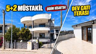 Didim Hisar’da 5+2 Müstakil Villa | Dev Çatı Teraslı Ev Turu