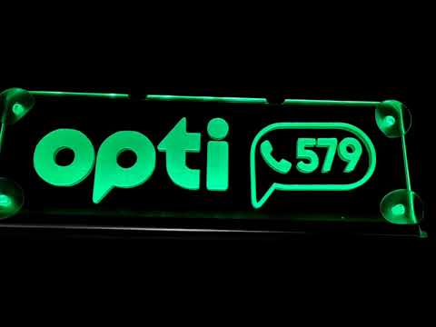 LED табличка для автомобиля с надписью "579 Opti" (300*100мм) - фото 1 - id-p2662601921