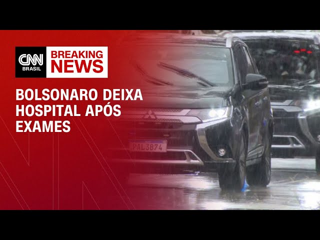 Após passar por exames, Bolsonaro deixa hospital | CNN 360°