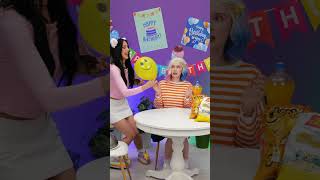 She accidentally sat down on the cake, not realizing it was there! 😄