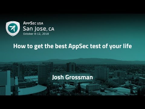 Image thumbnail for talk How to get the best AppSec test of your life