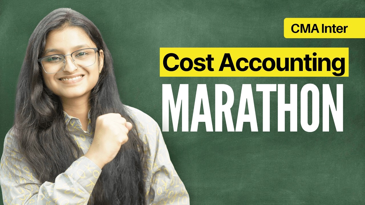 CMA Inter Cost Accounting One Shot Marathon | Palak Sharma AIR 39