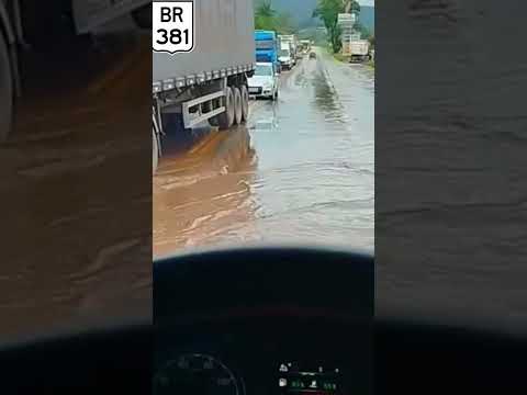 Alagamento na BR 381 em Sabará MG.