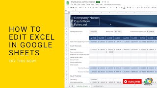 How to open and edit an Excel file in Google Sheets