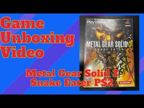 Metal Gear Solid 3 Snake Eater for PlayStation 2 Unboxing Video w/ Hideo Kojima autograph