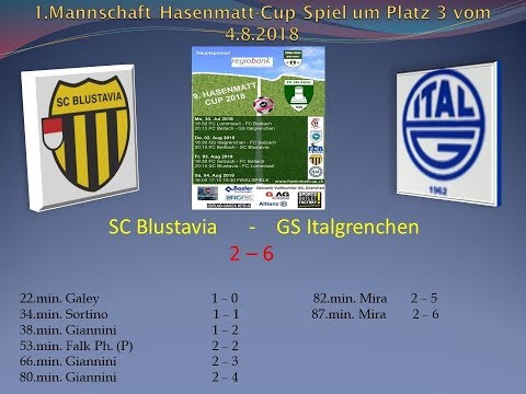 1.Mannschaft Hasenmattcup Spiel um Platz 3 SC Blustavia  -  GS Italgrenchen