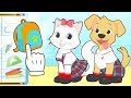 BABY PETS Max Y Kira Se Visten Para La Vuelta Al Cole GamePlay Para Niños Y Niñas Toontoon