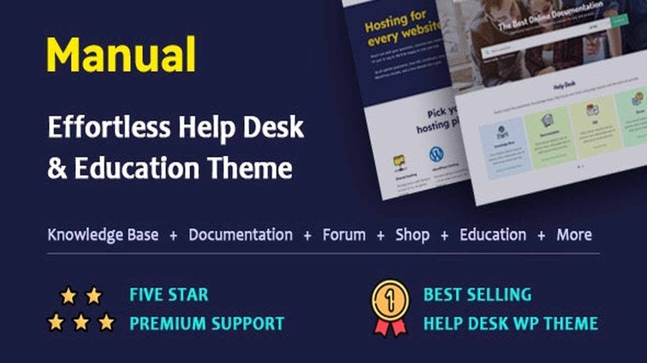 Manual - Documentation, Knowledge Base & Education WordPress Theme Free Download