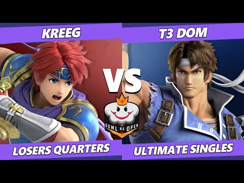GOML NA Open West USA Losers Quarters - Kreeg (Roy) Vs. T3 DOM (Richter) Ultimate SSBU