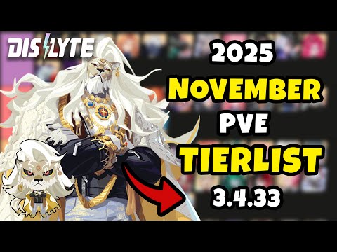 UPDATED 3.4.33 PVE TIERLIST - 2025 NOVEMBER PVE TIERLIST | DISLYTE