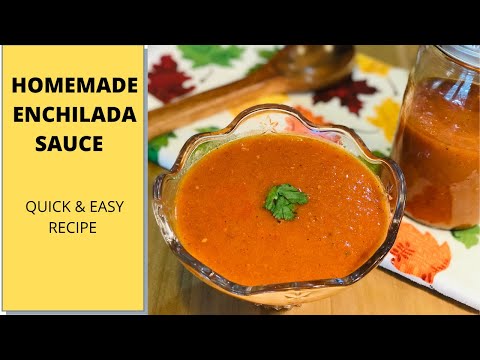 Enchilada Sauce | Easy Homemade Mexican Enchilada Sauce Recipe