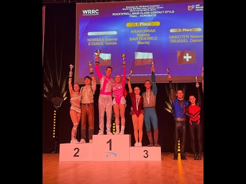Maciej Bartkiewicz Natalia Krakowiak  MCCS Final ACRO Acrobatic Rock n Roll Main Class Contact Style