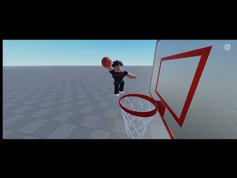 DUNKING A BASKETBALL ON ICE SKATES but in Roblox!