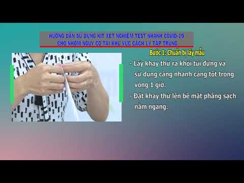 CLIP huong dan su dung kit xet nghiem test nhanh covid 29 cho nhom nguy co tai khu cach ly