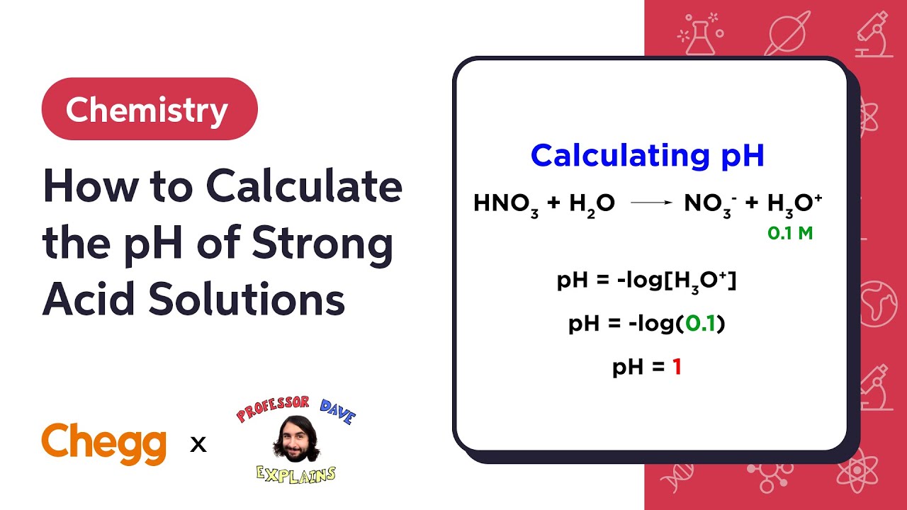 How to Calculate the pH of Strong Acid Solutions | Professor Dave & Chegg Explain