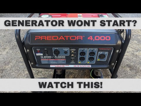 Predator 4000 Generator Won't Start - Fuel Issues - Can We Fix It?