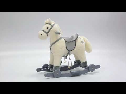 Миниатюра изображения товара Качалка-каталка Amarobaby Prime Лошадка / AMARO-28P-Be (белый)