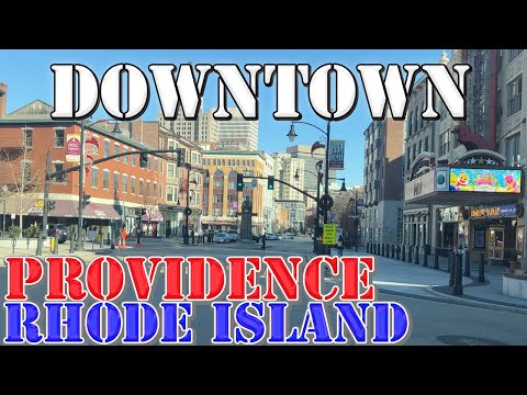 Providence - Rhode Island - 4K Downtown Drive