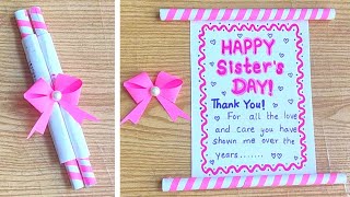 Download lagu easy sisters day card idea from paper | sister's day greeting card| last minute sisters day card mp3