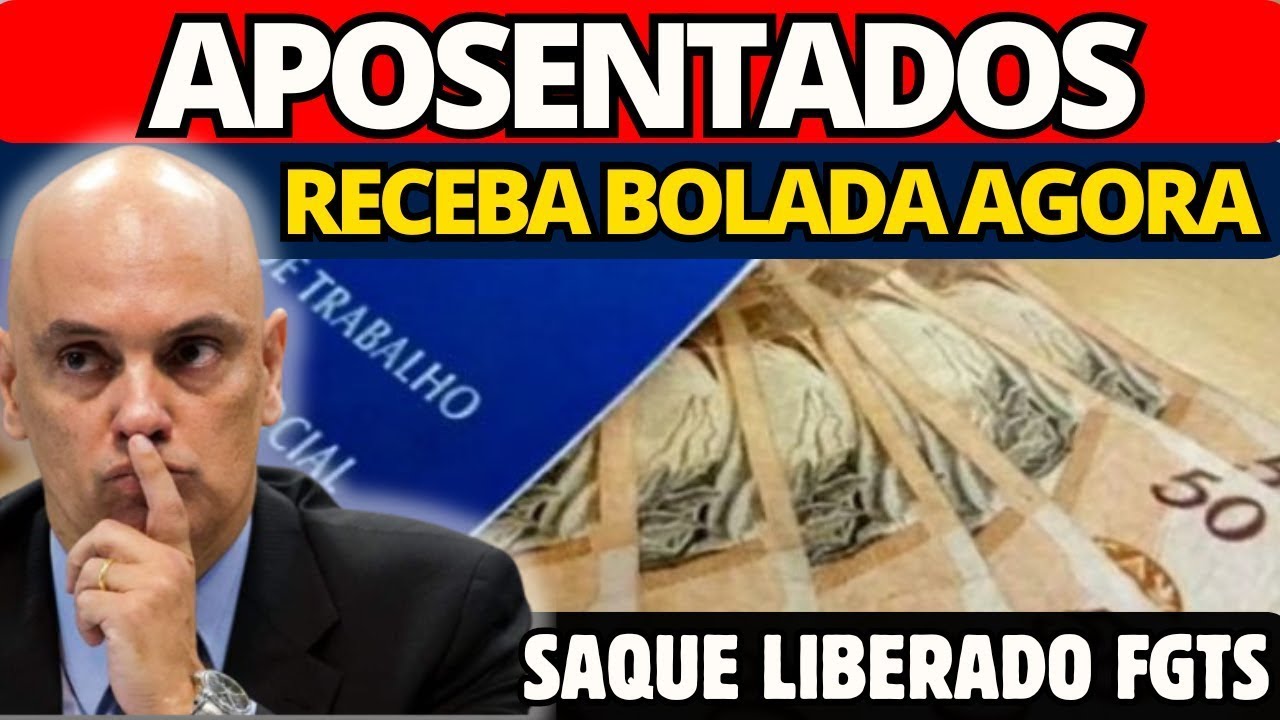 SAIU BOLADA PARA APOSENTADOS QUE TIVERAM REGISTRO EM CARTEIRA! ADI 5090 CORREÇÃO DO FGTS