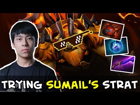 Ana trying SumaiL's strat — mid carry Earthshaker