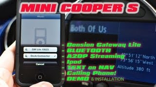 MINI COOPER S BLUETOOTH & IPOD DENSION Gateway "3" A2DP AVRCP Navigation Text GBL3BM1 GBL3BM4 (BMW)