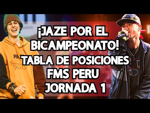 Como quedo la tabla de posiciones de FMS PERU ? | FMS PERU Jornada 1-Temporada 2