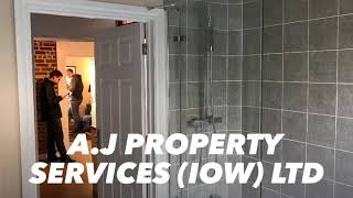 Album cover: All bathrooms completed by A.J Property Services (IOW) LTD