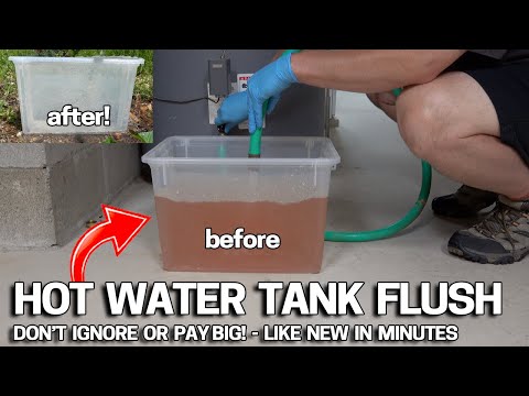 EASY WAY to FLUSH your HOT WATER HEATER TANK