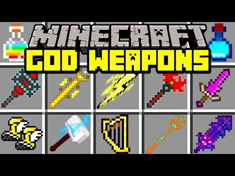 MooseMods - Minecraft GOD WEAPONS MOD! | CRAFT OVERPOWERED GOD SWORDS, ARMOR, & MORE! | Modded Mini-Game