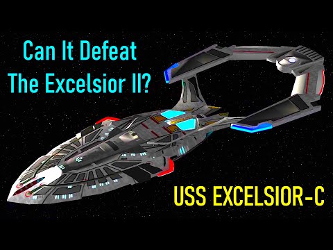 NEW USS Excelsior C VS 2 Klingon HeghToq & Excelsior II - Star Trek Starship Battles