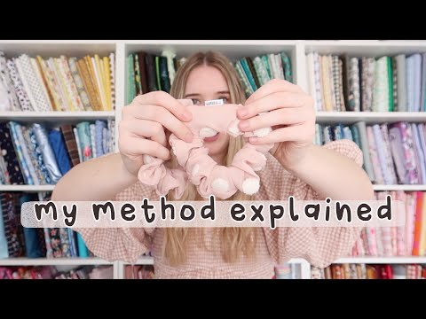 my method explained - how and why I make my scrunchies in burrito and tube method