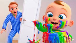 Johny Johny Yes Papa - Learn Colors with Colorful SLIME + Gumball toy Surprise  - Kids Songs