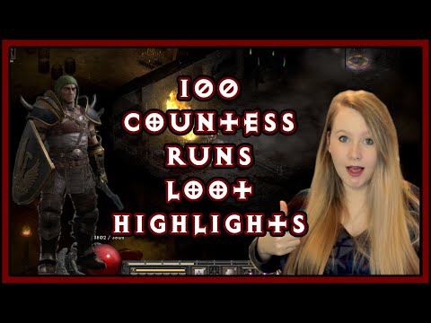 100 Countess Runs LOOT HIGHLIGHTS - Diablo II Resurrected