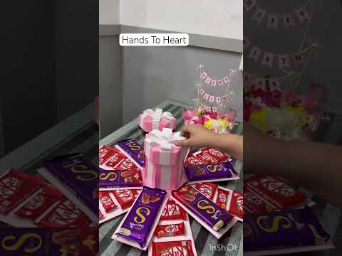 Hands To Heart Chocolate explosion box + Popup cubes | Handmade | Trending gift ideas | Customised