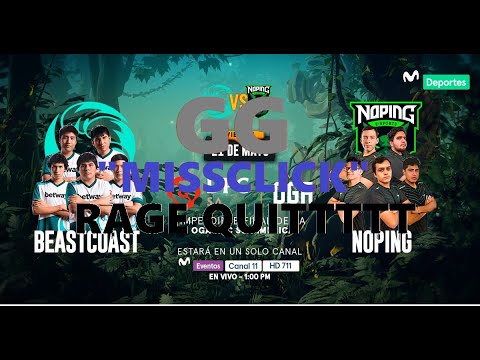 NoPing vs Beastcoast TILTED "GG" CALL + RAGE QUIIT!!! MISSCLICK? | OGA DPC SA