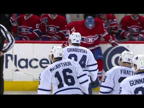 Mikhail Grabovksi Scores - Leafs @ Canadiens - 03/03/2012