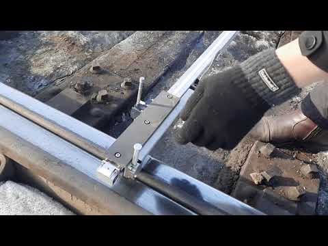 Промер стрелочного перевода электронным шаблоном ШЭП