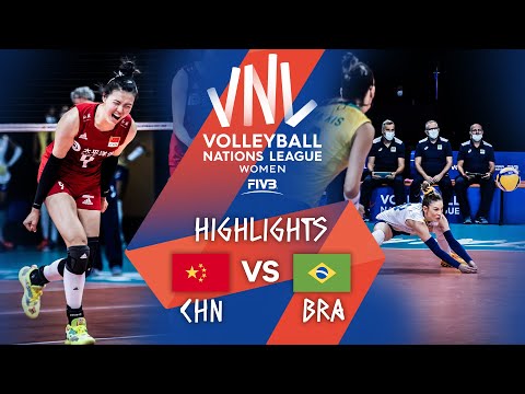 CHN vs. BRA - Highlights Week 3 | Women's VNL 2021