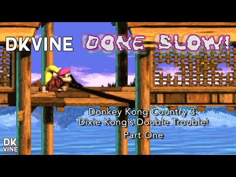 DK Vine Done Slow! - Donkey Kong Country 3: Dixie Kong's Double Trouble! (part one)