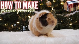 How To Make Fleece Forests For Your Guinea Pigs | Christmas 2021